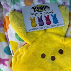 Peeps Oversized Hooded Plush Throw - 50 x 70 NWT
(two available)